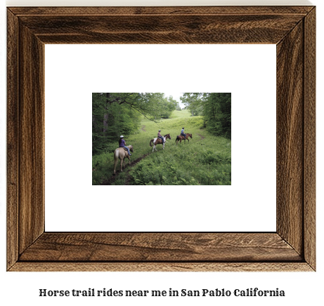 horse trail rides near me in San Pablo, California